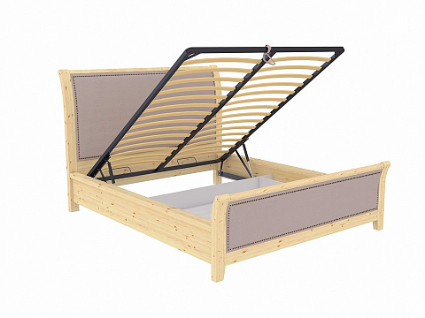 Кровать 180х220 Dublin с подъемным механизмом - Уютная кровать со встроенным основанием и подъемным механизмом с мягкими элементами.